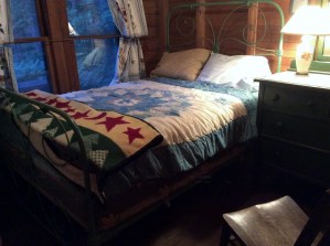 Double bed. downstairs